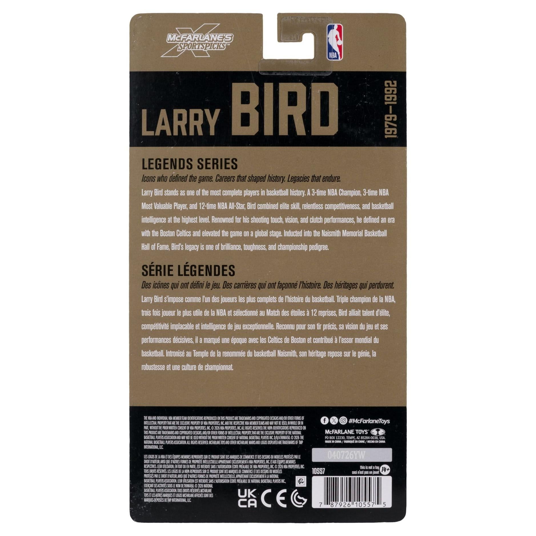 McFarlane Toys NBA Legends Series Larry Bird (Boston Celtics) Action Figure PRE-ORDER