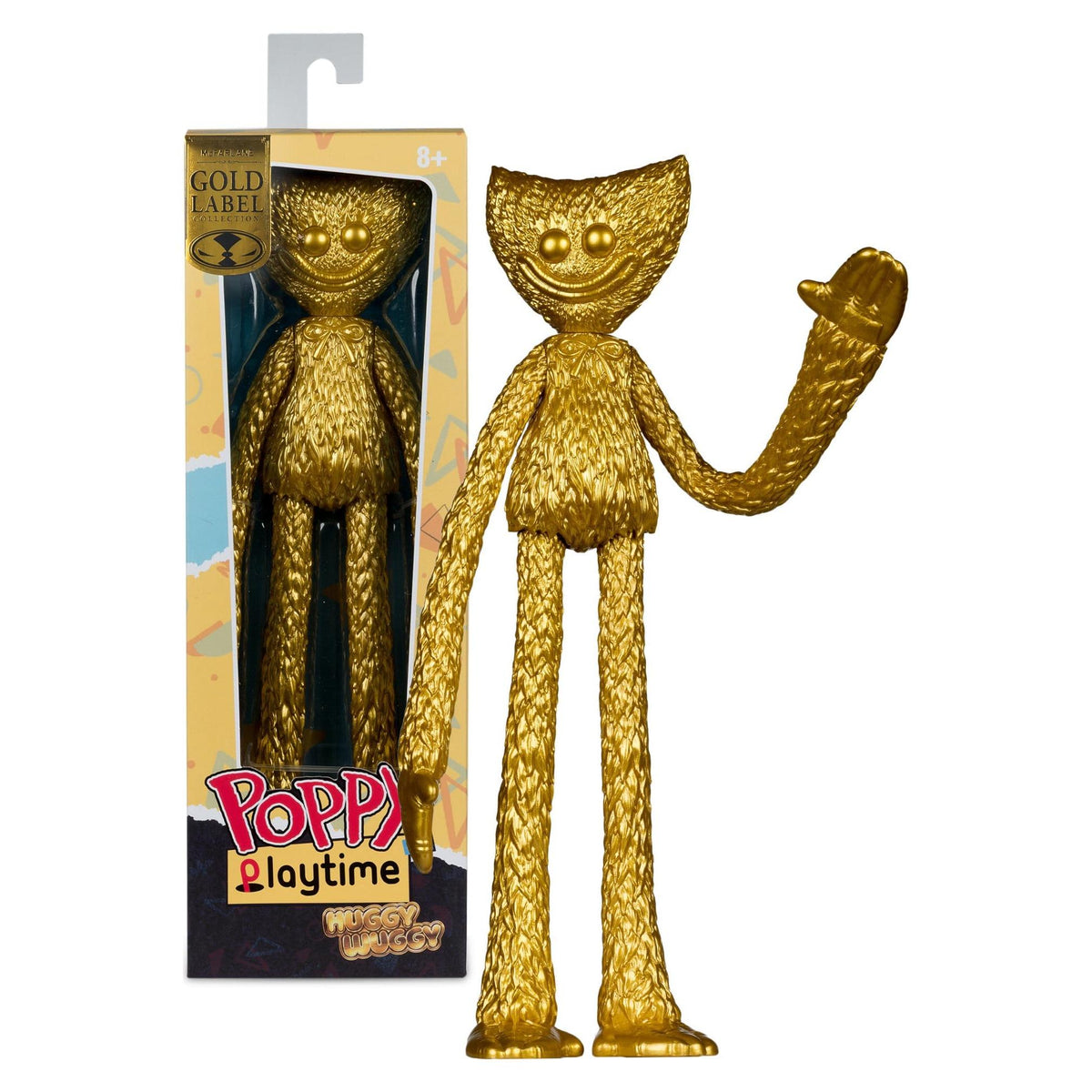 McFarlane Toys Poppy Playtime Bendables Huggy Wuggy (Gold) (Gold Label) Action Figure PRE-ORDER