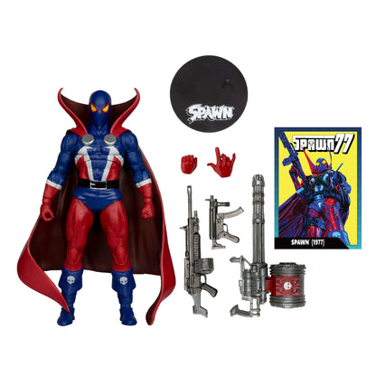 McFarlane Toys Spawn Page Punchers Action Figure - Spawn (1977 Red & Blue) (Red Platinum Edition) PRE-ORDER