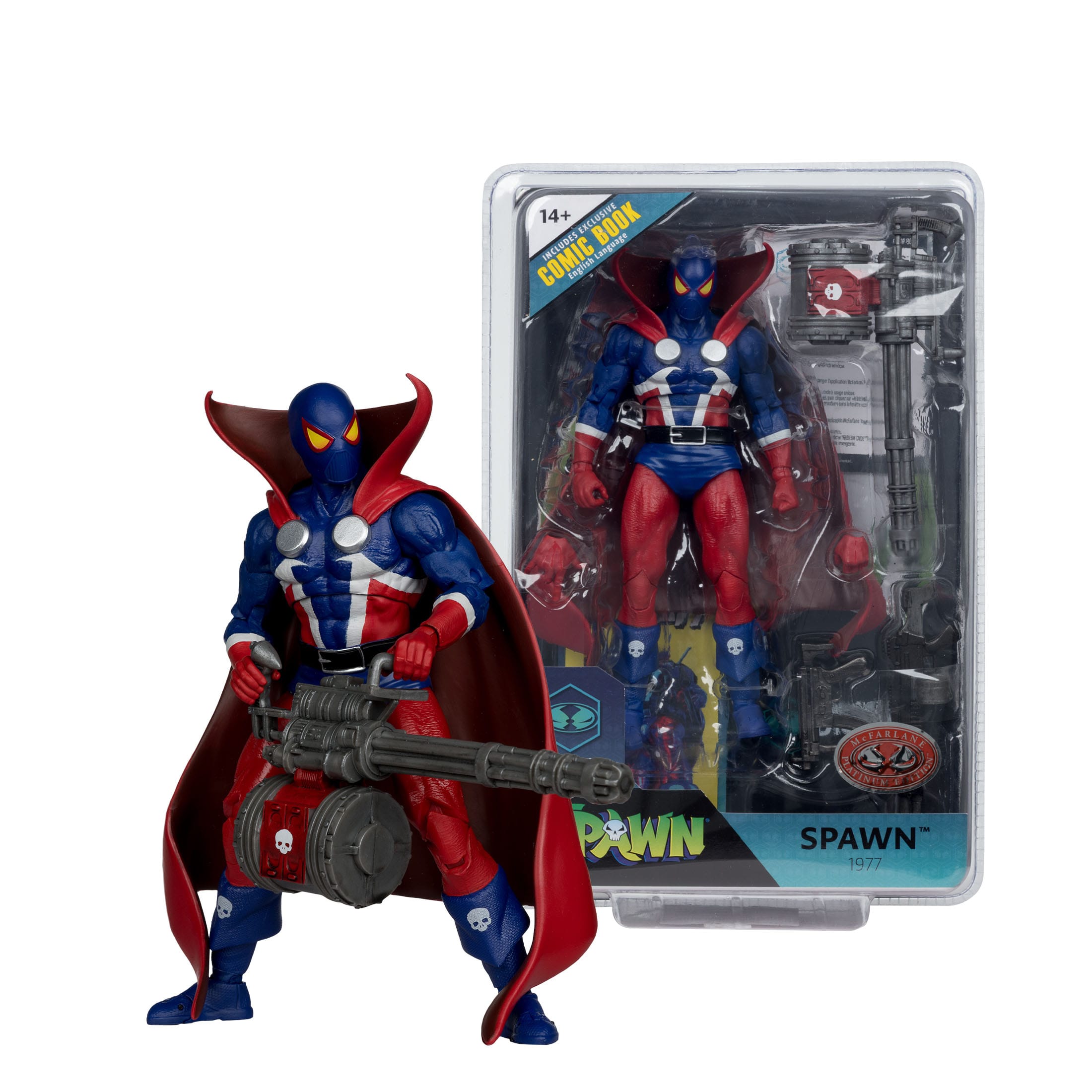 McFarlane Toys Spawn Page Punchers Action Figure - Spawn (1977 Red