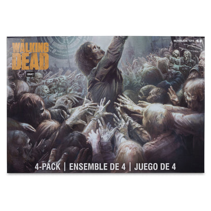 McFarlane Toys The Walking Dead Walkers 4-Pack Action Figure Set