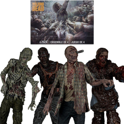 McFarlane Toys The Walking Dead Walkers 4-Pack Action Figure Set