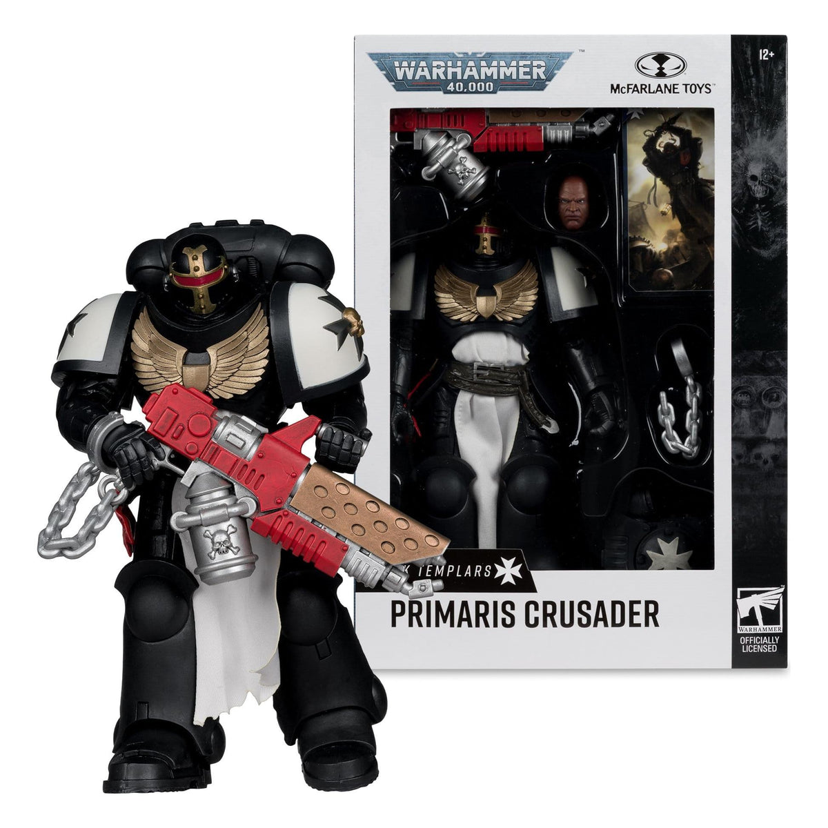 McFarlane Toys Warhammer 40,000 Primaris Crusader (Black Templars) Action Figure PRE-ORDER