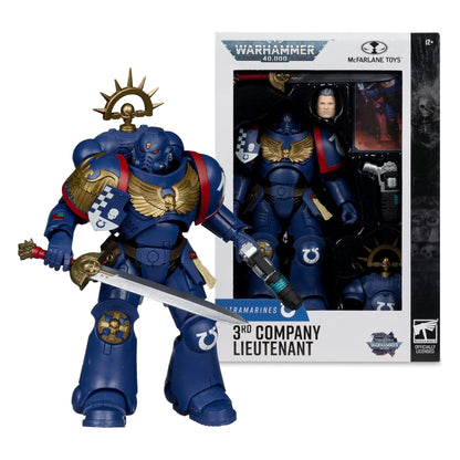 McFarlane Toys Warhammer 40,000 Total War 3rd Company Lieutenant (Ultramarines) Action Figure PRE-ORDER