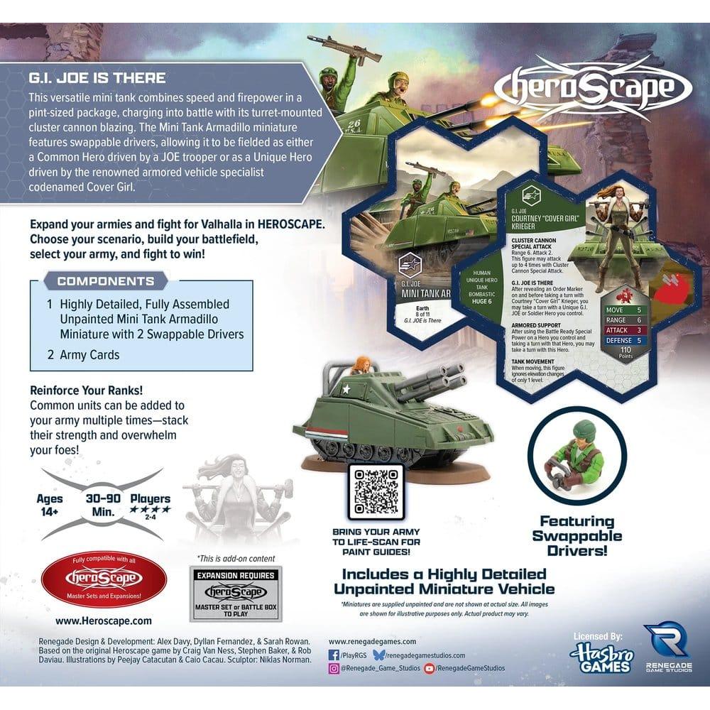 Renegade G.I. Joe Heroscape Mini Tank Armadillo Army Expansion PRE-ORDER