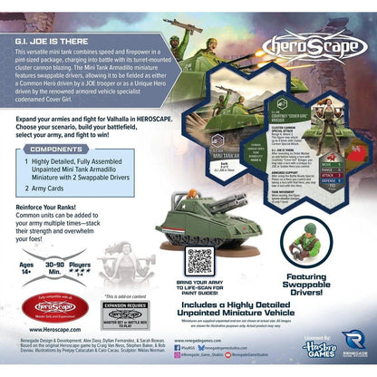 Renegade G.I. Joe Heroscape Mini Tank Armadillo Army Expansion PRE-ORDER