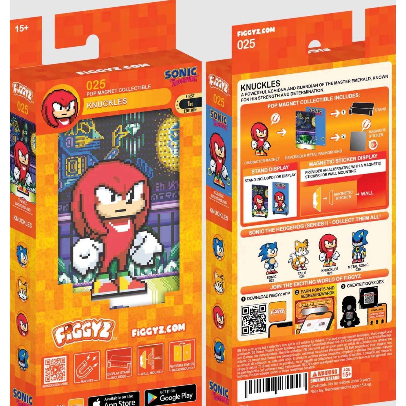 Sonic The Hedgehog - Knuckles (Classic) Collectible #25 - Figgyz Pop Magnet