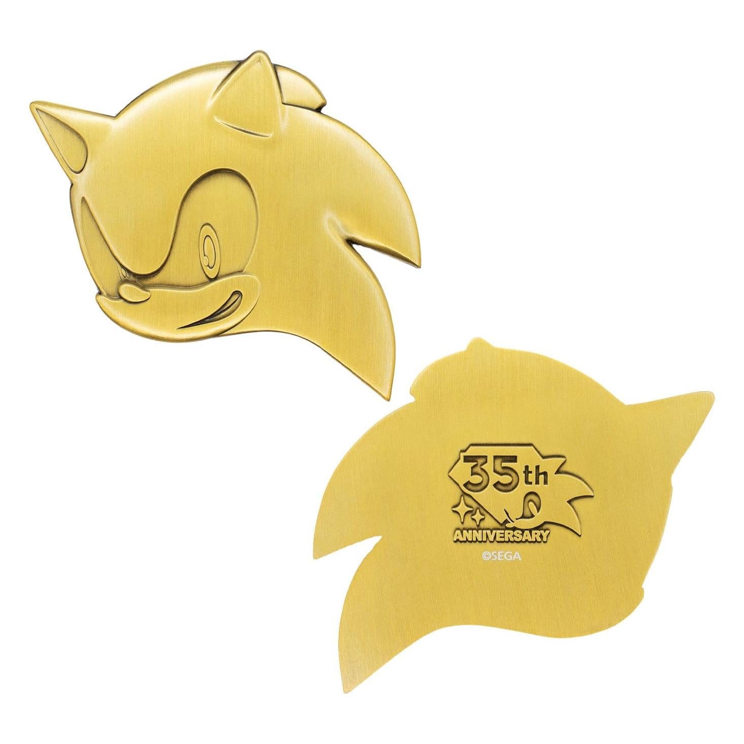 Sonic the Hedgehog 35th Anniversary Then & Now Limited Edition Medallion Set PRE-ORDER
