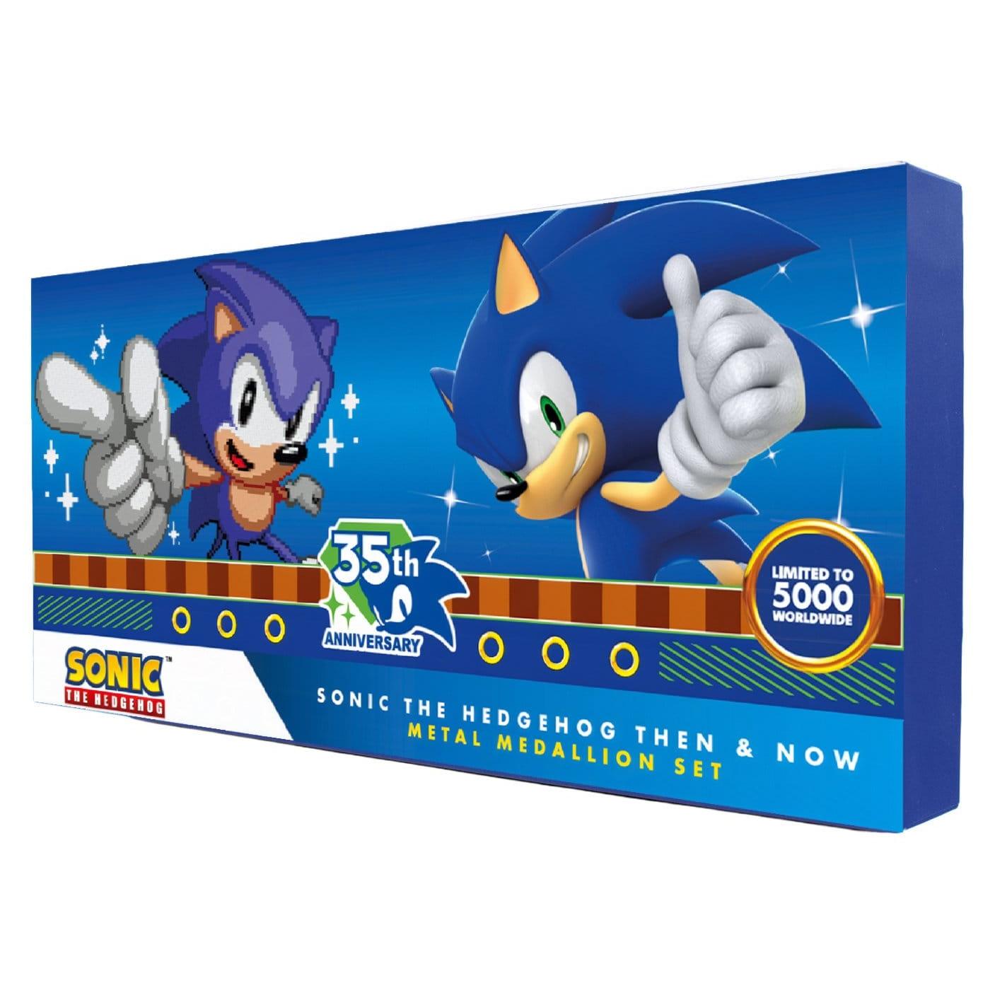 Sonic the Hedgehog 35th Anniversary Then & Now Limited Edition Medallion Set PRE-ORDER