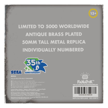 Sonic the Hedgehog Replica 35th Anniversary Limited Edition Metal Boot PRE-ORDER