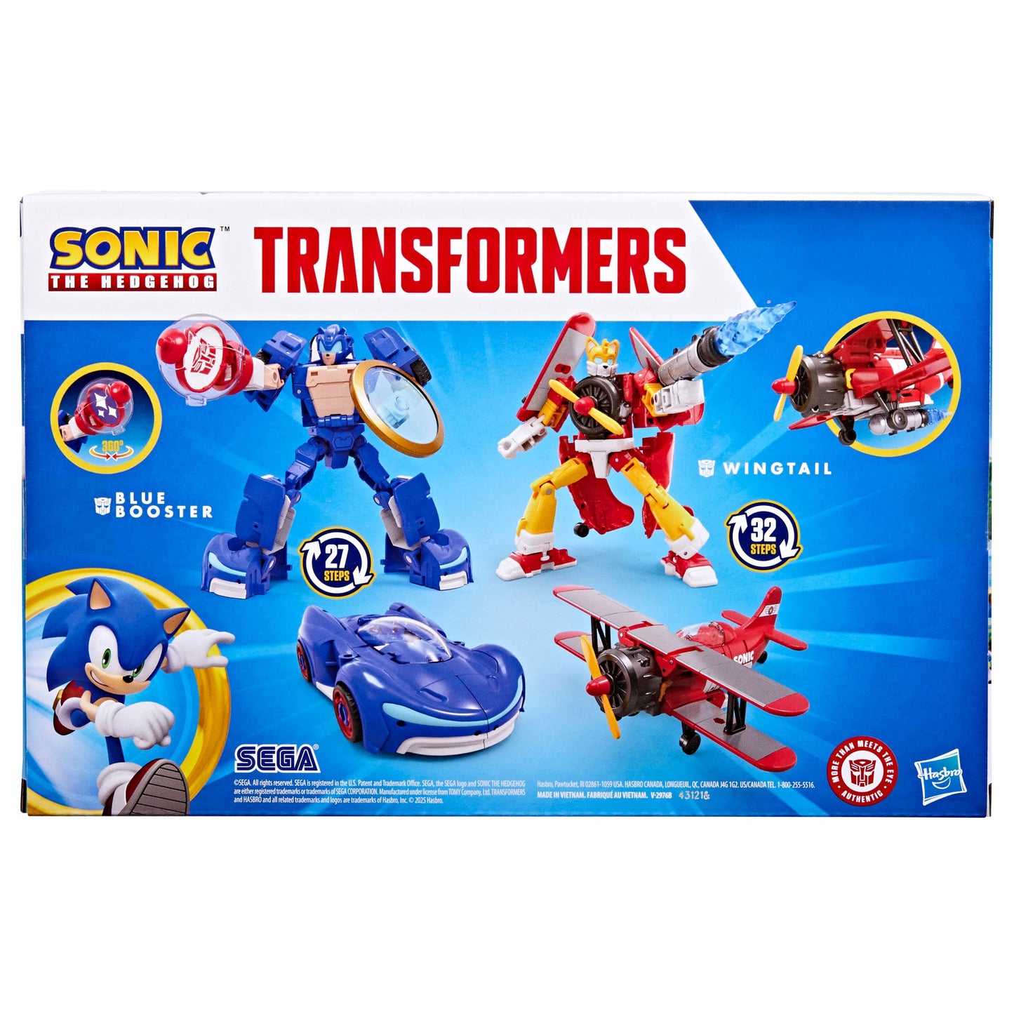 Sonic the Hedgehog x Transformers Action Figure Set - Wingtail & Blue Booster PRE-ORDER