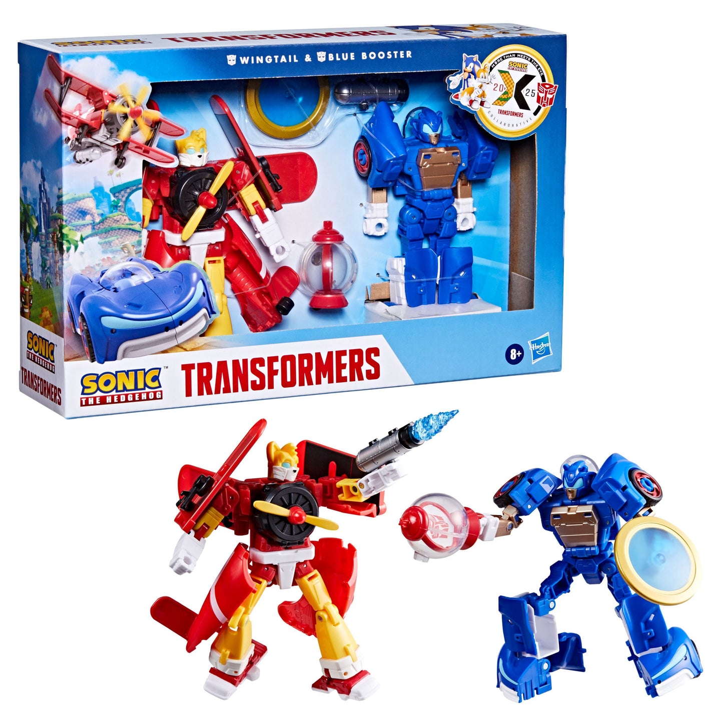 Sonic the Hedgehog x Transformers Action Figure Set - Wingtail & Blue Booster PRE-ORDER