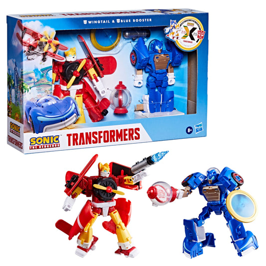 Sonic the Hedgehog x Transformers Action Figure Set - Wingtail & Blue Booster PRE-ORDER