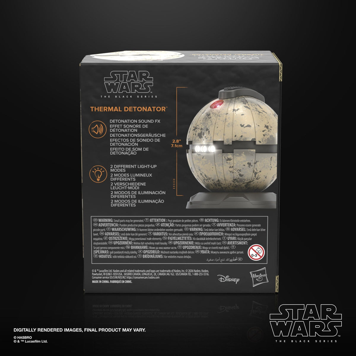Star Wars Black Series Episode VI Electronic Thermal Detonator Replica PRE-ORDER