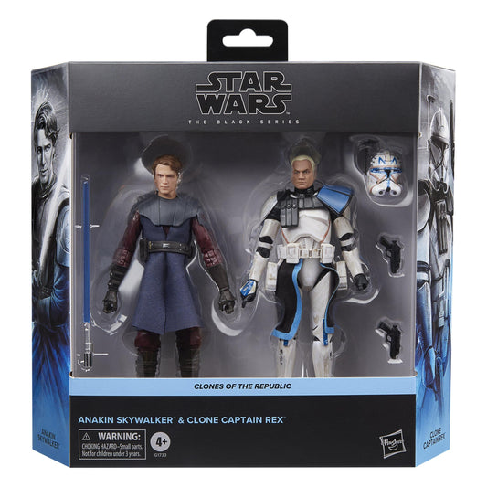 Star Wars The Black Series Anakin Skywalker & Clone Captain Rex 2-Pack Action Figures PRE-ORDER