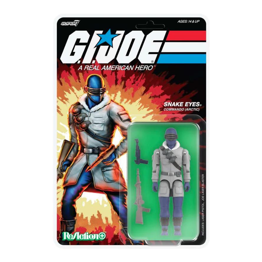 Super7 G.I. Joe ReAction+ Action Figure Wave 5 - Arctic Snake Eyes (Movie) PRE-ORDER