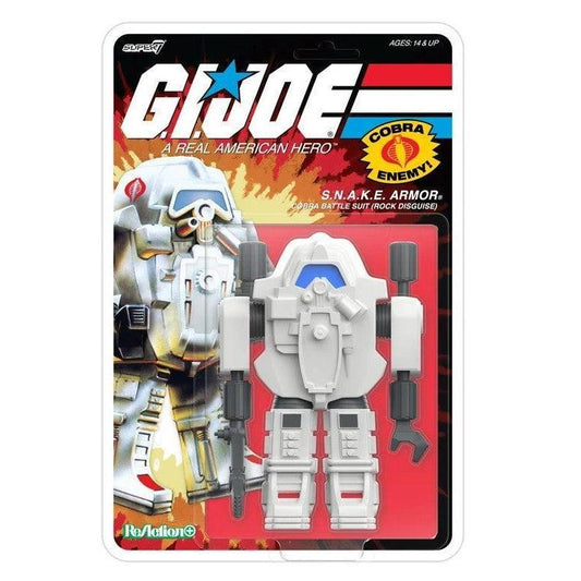 Super7 G.I. Joe ReAction+ SNAKE Armor (Rock disguise) (Cartoon) Wave 10 Action Figure PRE-ORDER