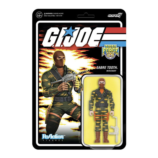 Super7 G.I. Joe Reaction Wave 8 Tiger Force Sabre Tooth Action Figure - COMING SOON