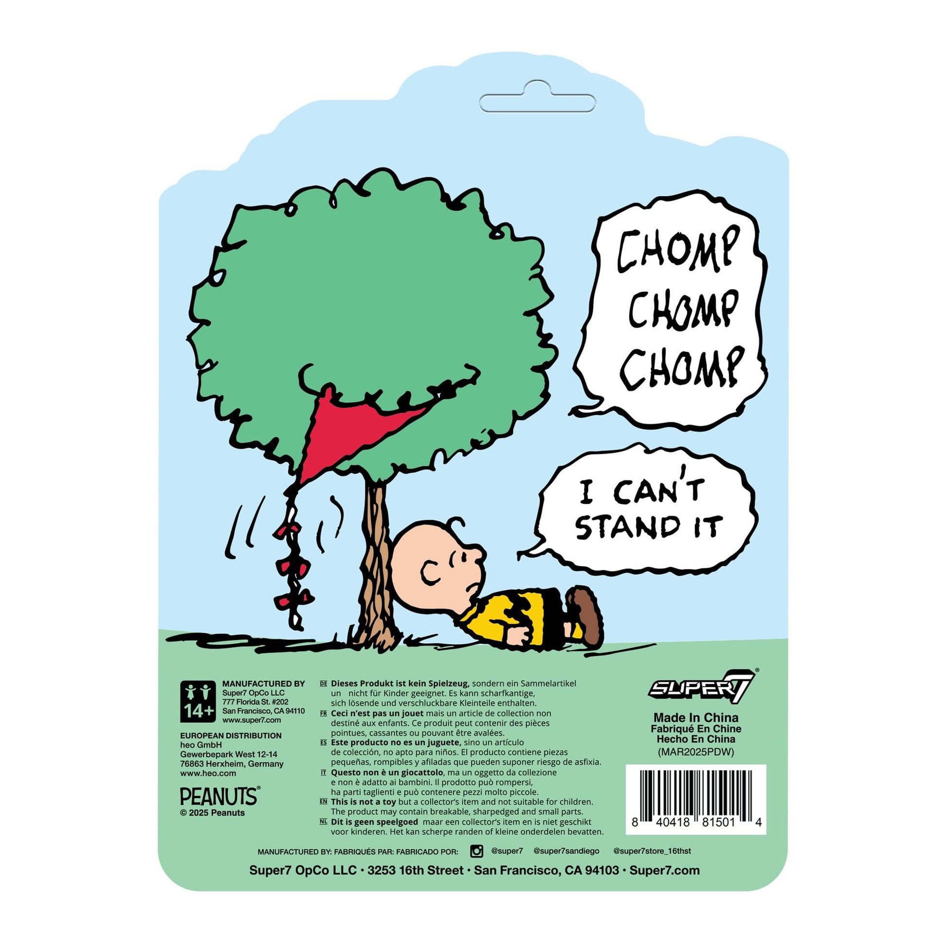 Super7 Peanuts ReAction Action Figure - Charlie Brown and the Kite-Eating Tree (Comic Panel) PRE-ORDER