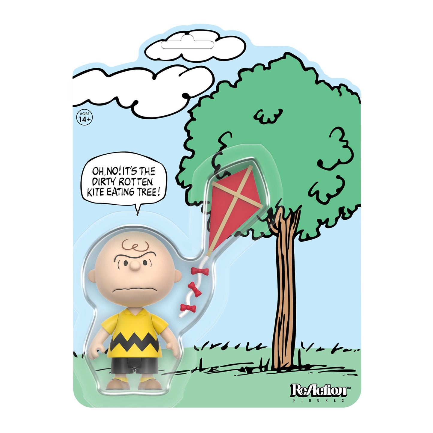 Super7 Peanuts ReAction Action Figure - Charlie Brown and the Kite-Eating Tree (Comic Panel) PRE-ORDER