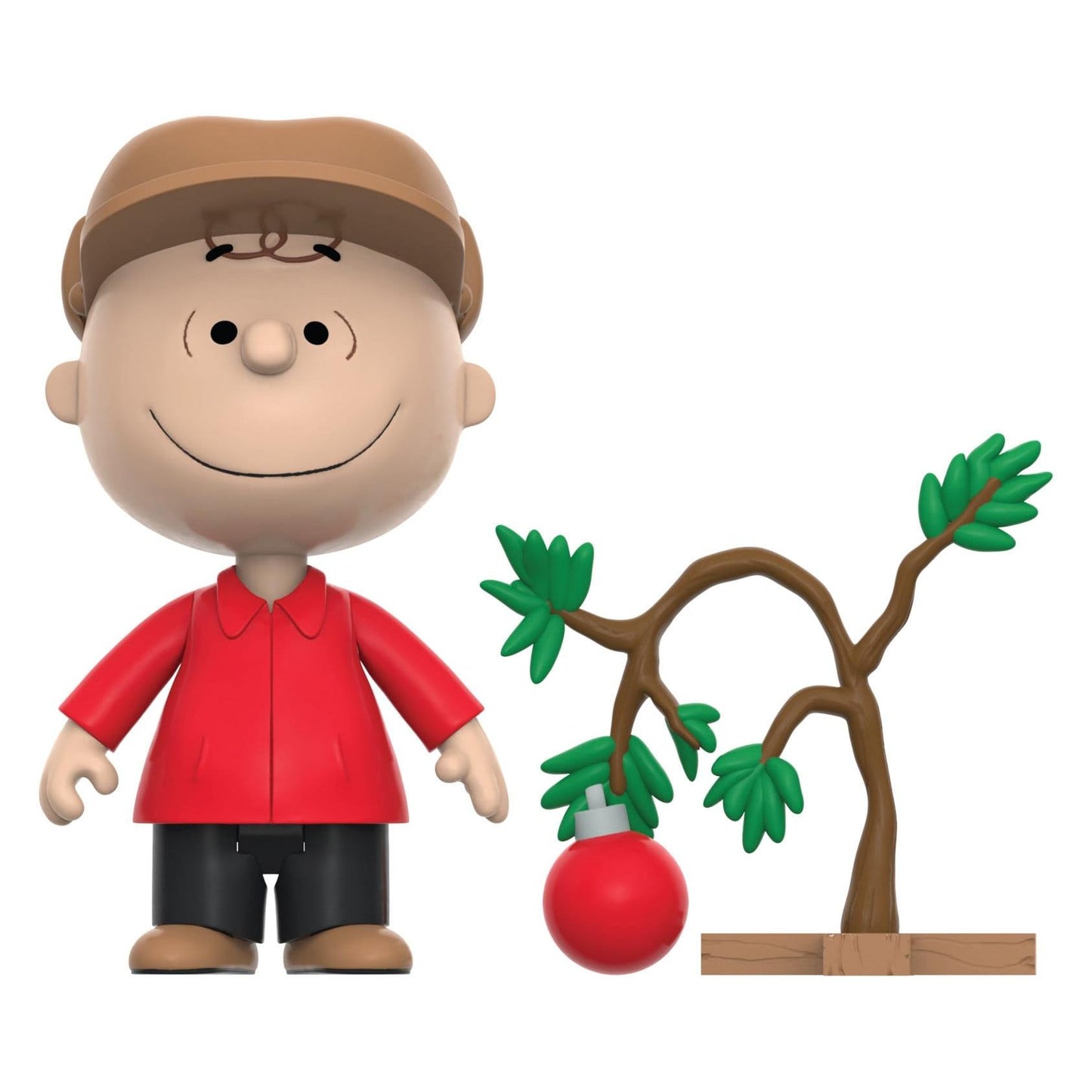 Super7 Peanuts ReAction Charlie Brown and Sad Tree (Snow Globe Card Back) Action Figure PRE-ORDER