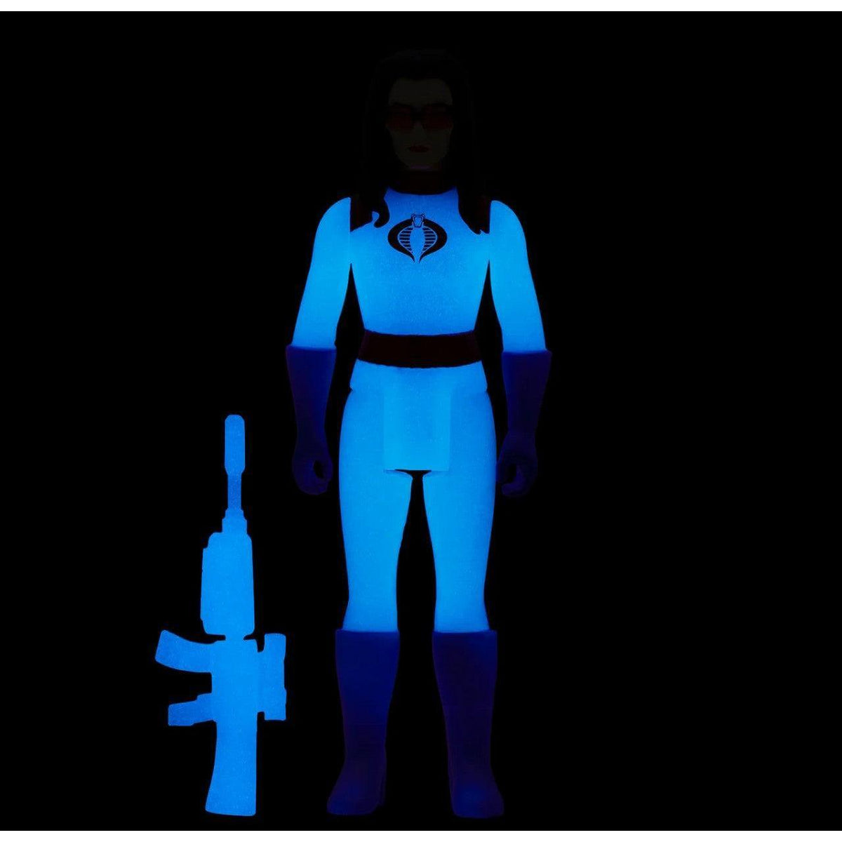Super7 ReAction G.I. Joe Baroness (Glow Patrol) Action Figure