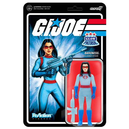 Super7 ReAction G.I. Joe Baroness (Glow Patrol) Action Figure