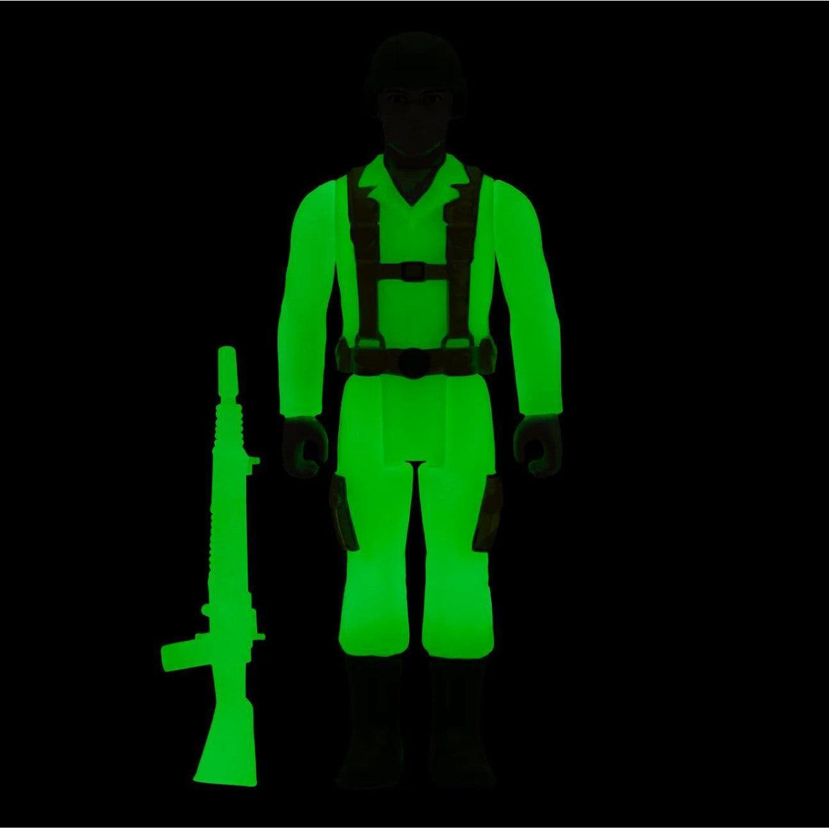 Super7 ReAction G.I. Joe Greenshirt Trooper (Glow Patrol) Action Figure