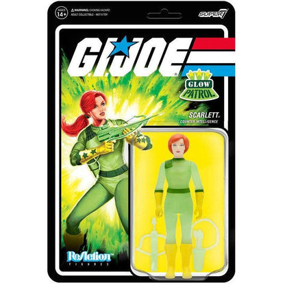 Super7 ReAction G.I. Joe Scarlett (Glow Patrol) Action Figure