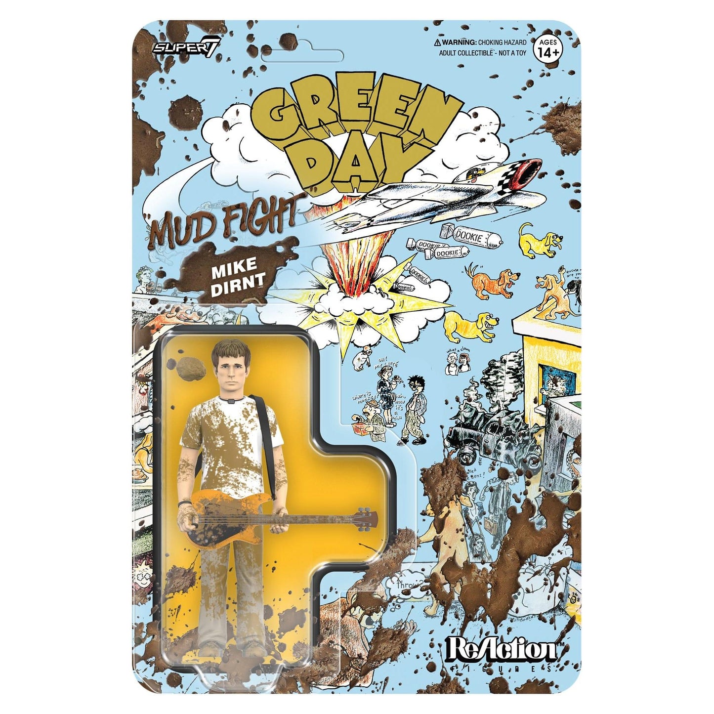 Super7 ReAction Green Day Mike Dirnt (Mud Fight) Action Figure PRE-ORDER