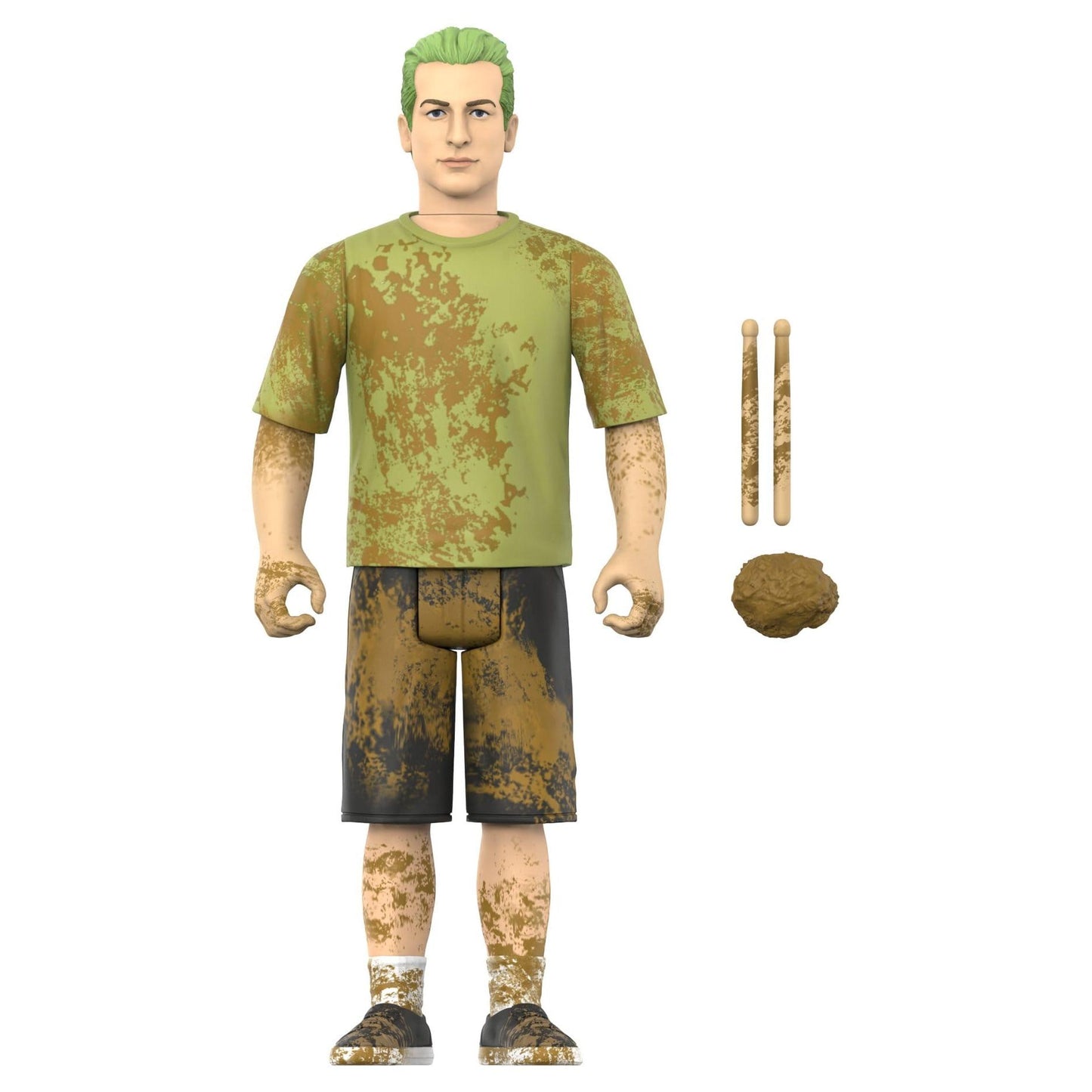 Super7 ReAction Green Day Tré Cool (Mud Fight) Action Figure PRE-ORDER