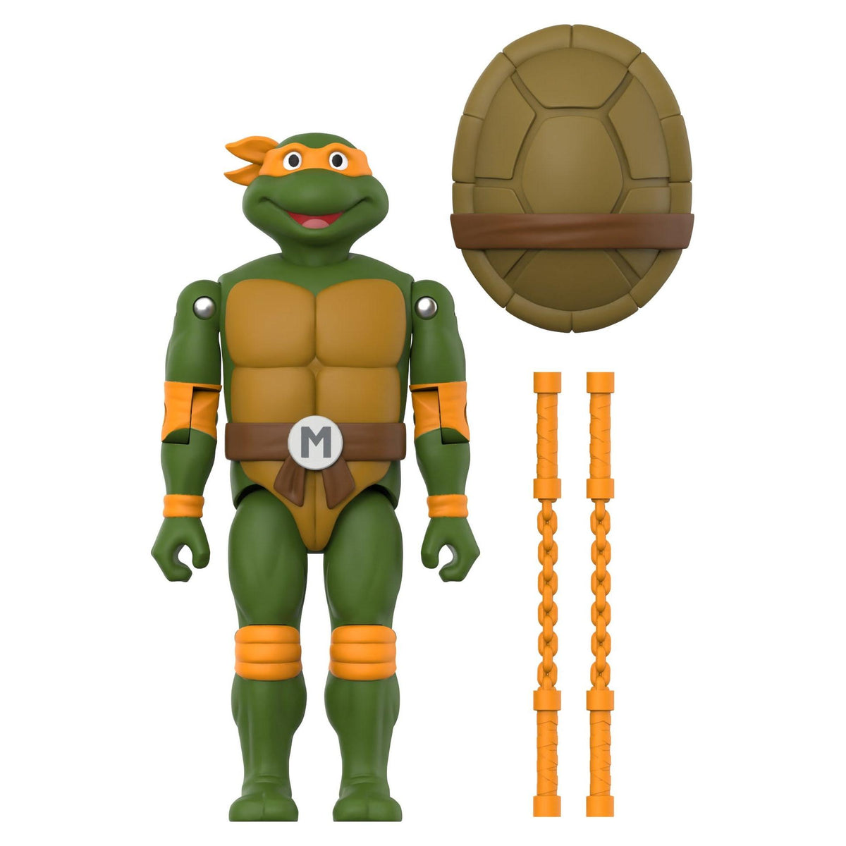 Super7 ReAction+ Teenage Mutant Ninja Turtles Michelangelo Action Figure PRE-ORDER