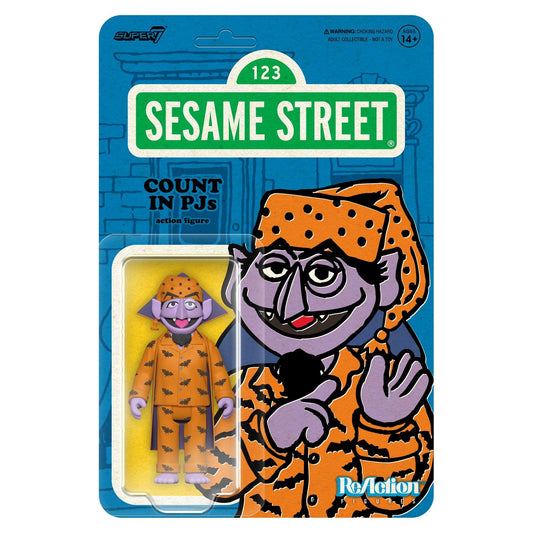 Super7 Sesame Street ReAction Action Figure Wave 6 - Count Von Count (PJs) PRE-ORDER