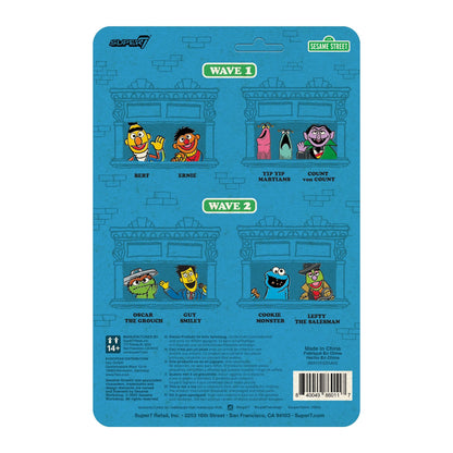 Super7 Sesame Street ReAction Wave 2 - Lefty The Salesman Action Figure PRE-ORDER