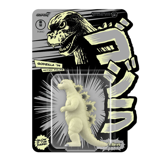 Super7 Toho ReAction Wave 5 - Godzilla '74 (Glow) Godzilla Day Action Figure