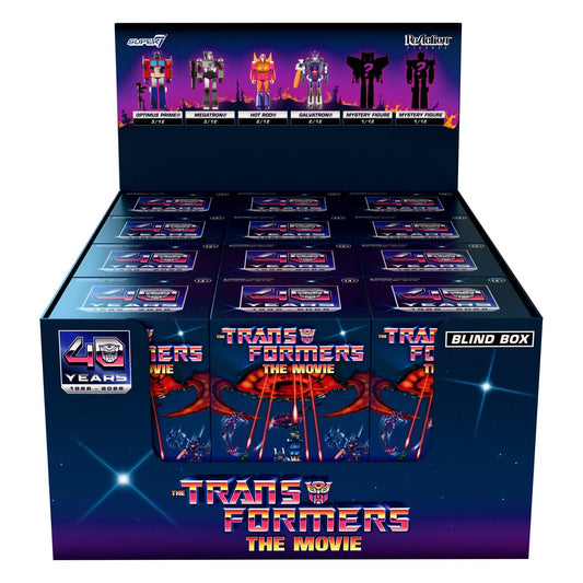 Super7 Transformers ReAction Wave 05 The Movie Blind Box Display Case (12) Action Figures PRE-ORDER