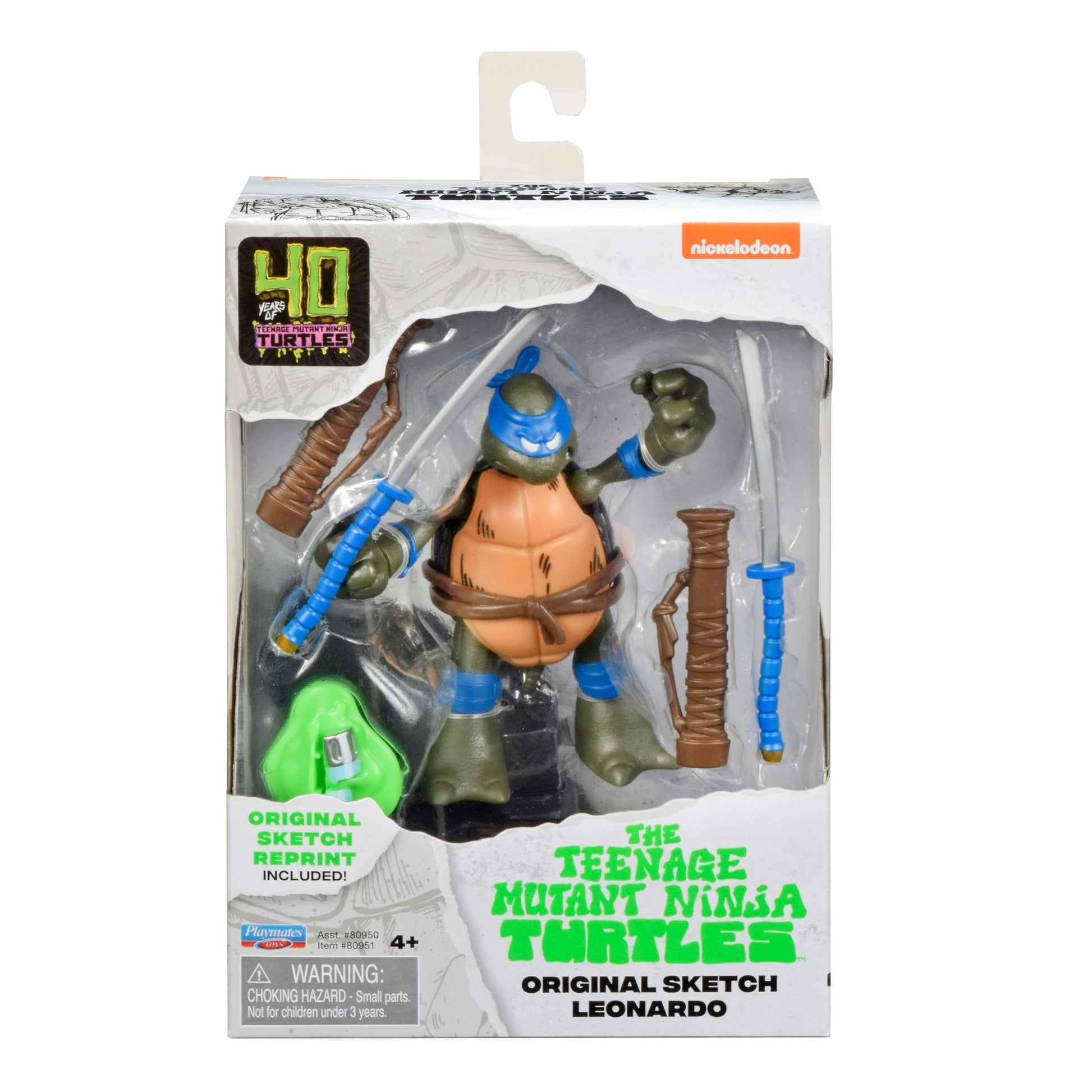 Teenage Mutant Ninja Turtles 40th Anniversary Action Figure - Original Sketch Leonardo PRE-ORDER