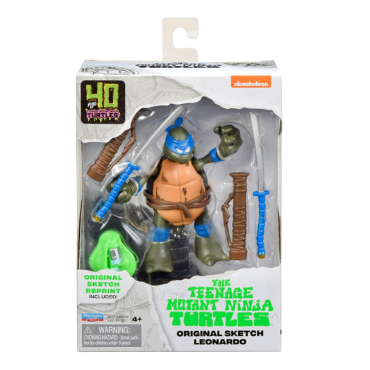 Teenage Mutant Ninja Turtles 40th Anniversary Action Figure - Original Sketch Leonardo PRE-ORDER