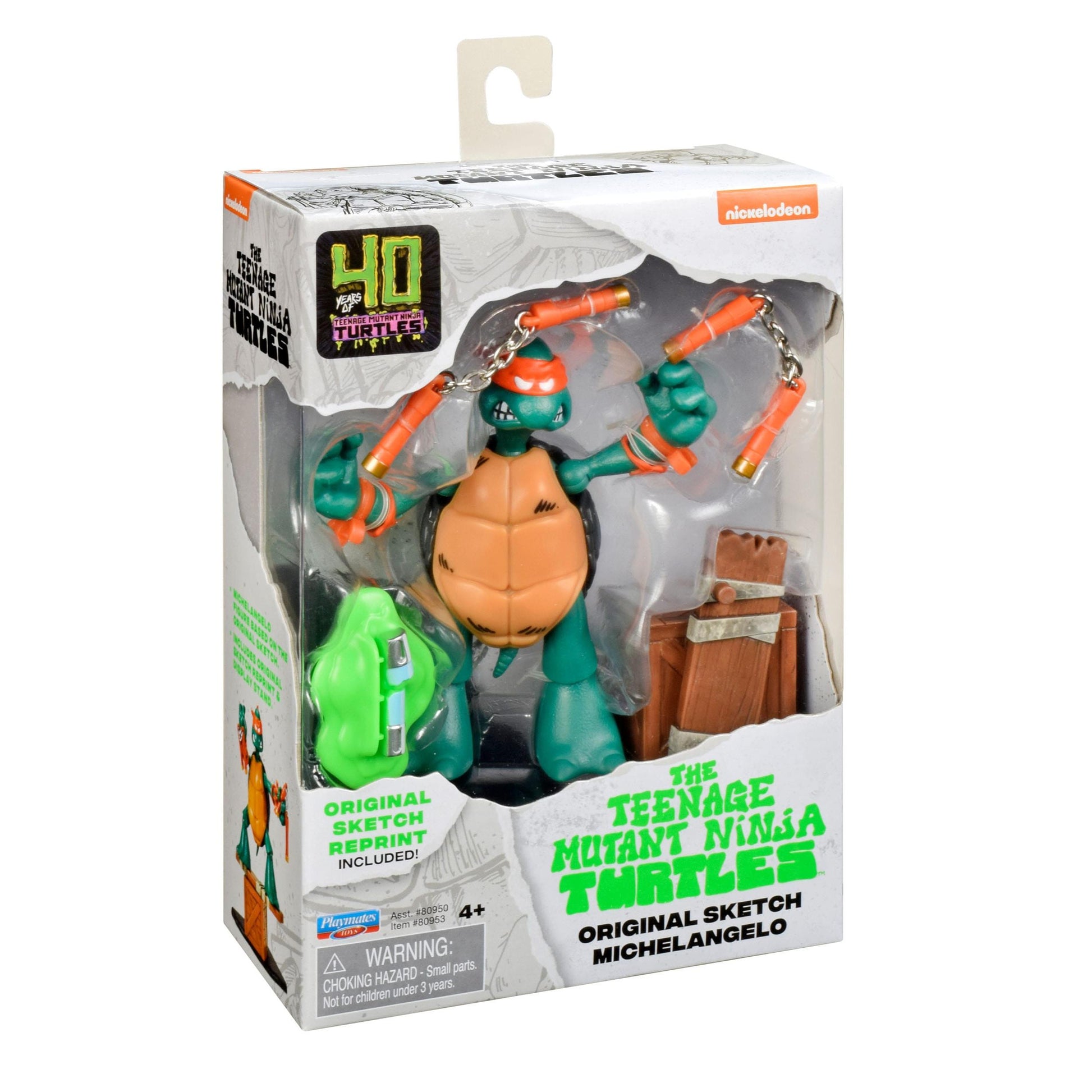 Teenage Mutant Ninja Turtles 40th Anniversary Action Figure - Original Sketch Michelangelo PRE-ORDER