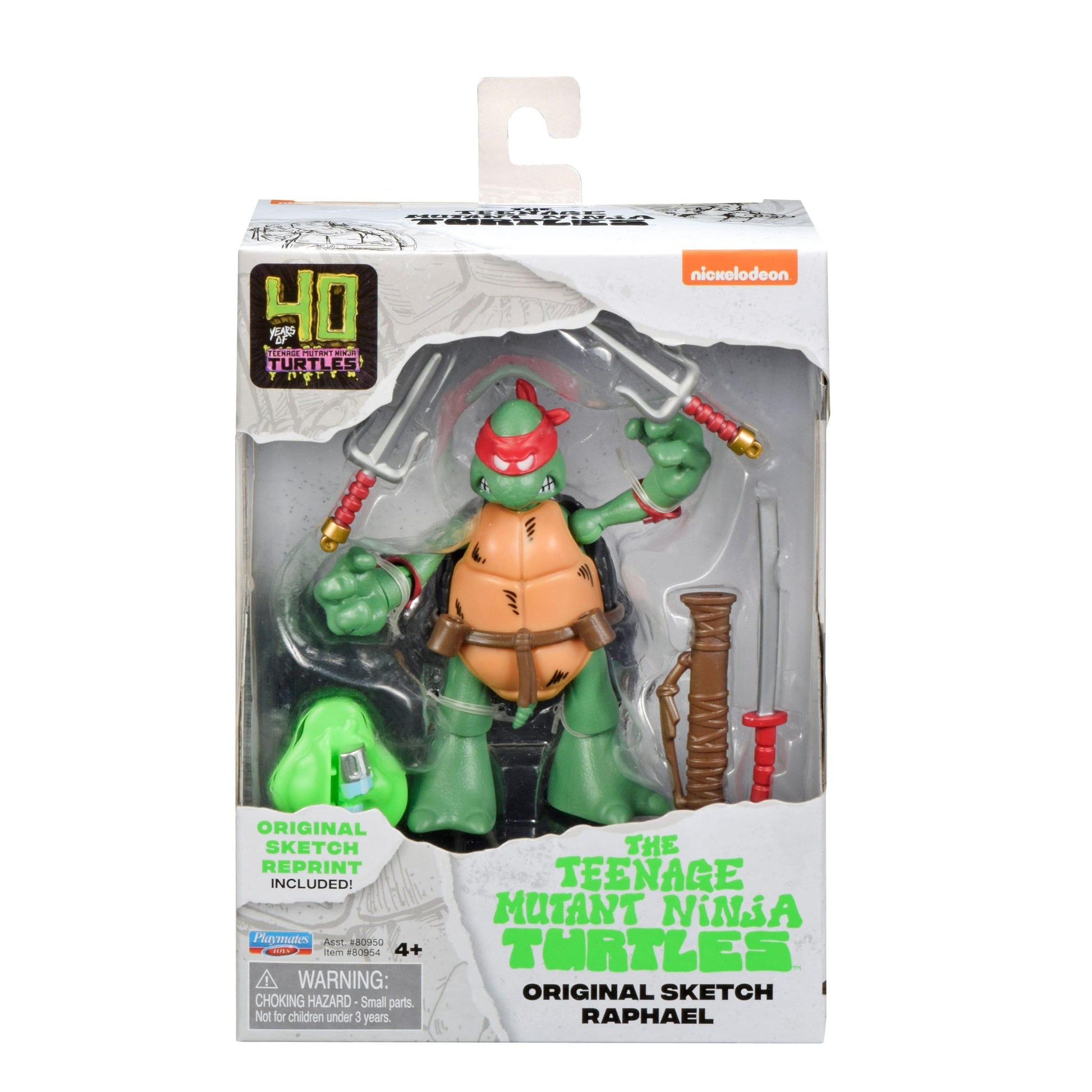 Teenage Mutant Ninja Turtles 40th Anniversary Action Figure - Original Sketch Raphael PRE-ORDER