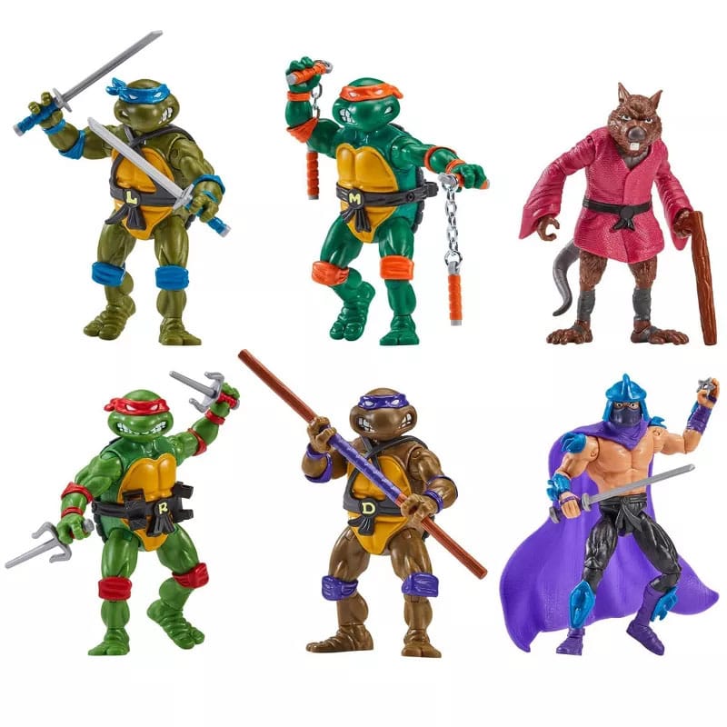Teenage Mutant Ninja Turtles Classic Action Figures - 1988 Remastered 6-Pack Set (Target Exclusive)PRE-ORDER