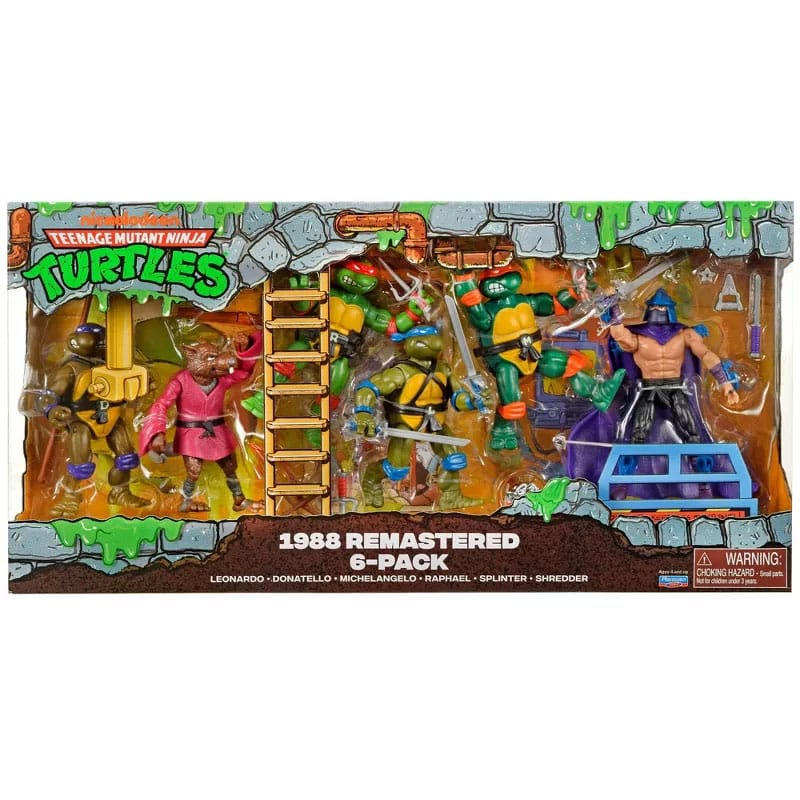 Teenage Mutant Ninja Turtles Classic Action Figures - 1988 Remastered 6-Pack Set (Target Exclusive)PRE-ORDER