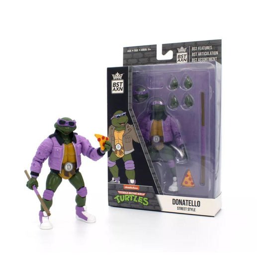 The Loyal Subjects BST AXN Teenage Mutant Ninja Turtles Street Gang Donatello Windbreaker Action Figure