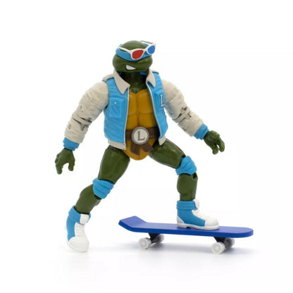 The Loyal Subjects BST AXN Teenage Mutant Ninja Turtles Street Gang Leonardo Letterman Jacket Action Figure