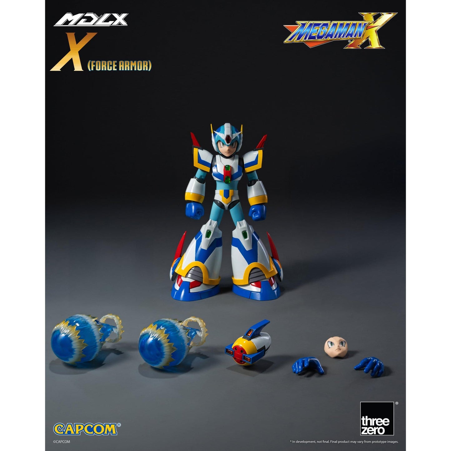 ThreeZero Mega Man X MDLX Rockman / Mega Man Force Armour Action Figure PRE-ORDER