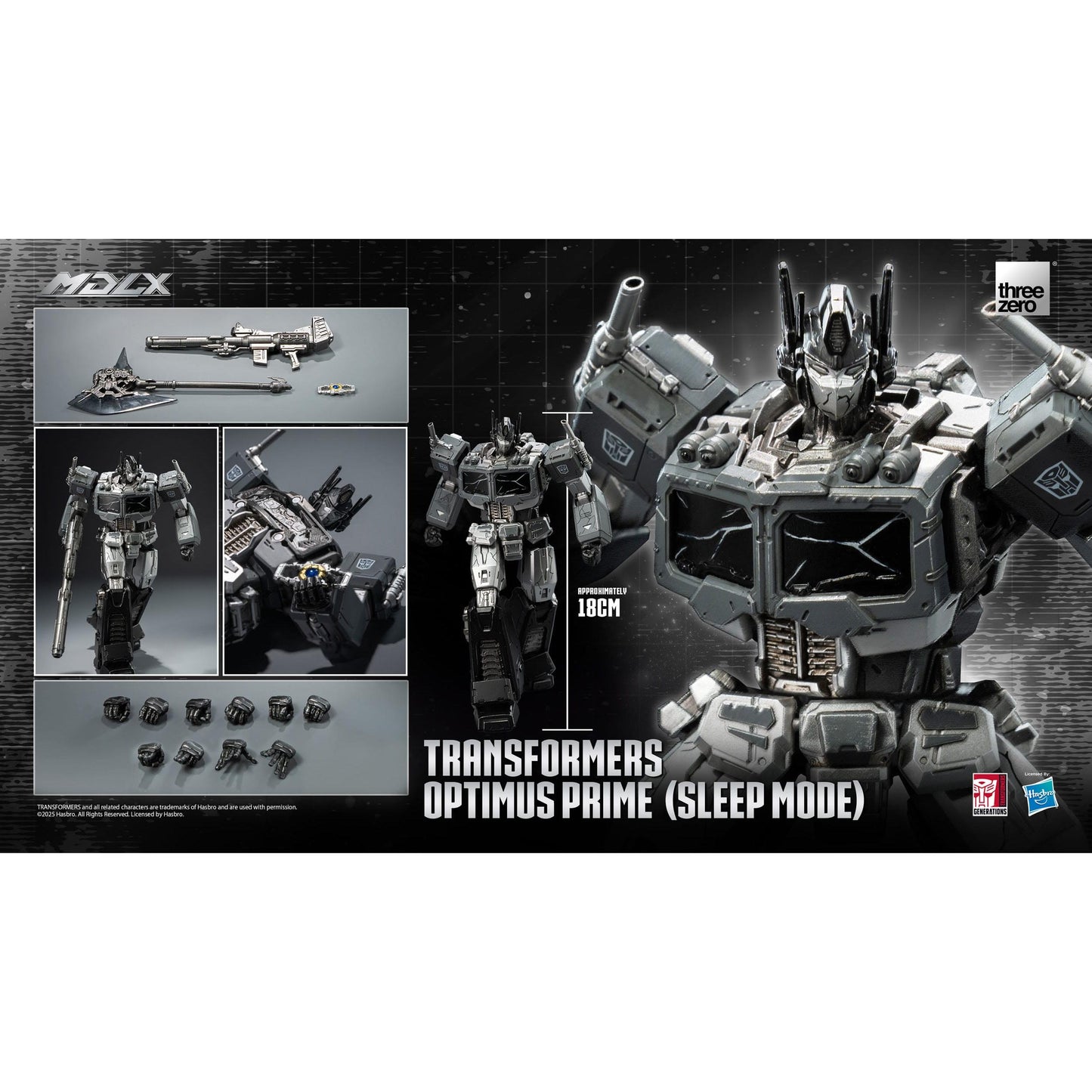 ThreeZero Transformers MDLX Optimus Prime (Sleep Mode) Action Figure PRE-ORDER