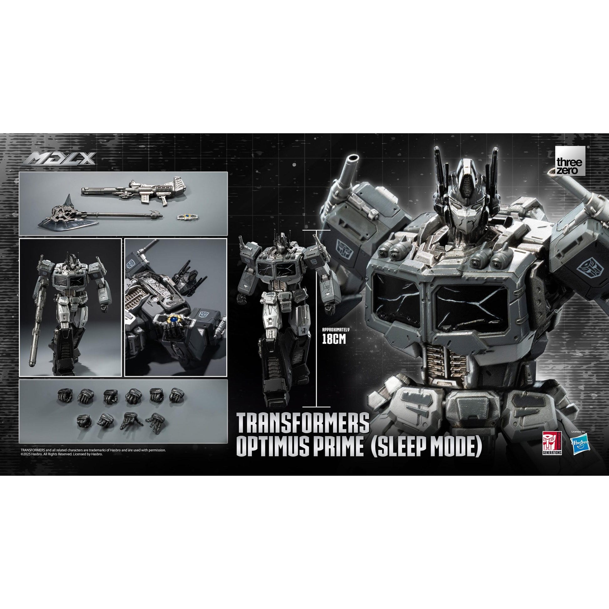 ThreeZero Transformers MDLX Optimus Prime (Sleep Mode) Action Figure PRE-ORDER
