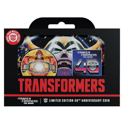 Transformers The Movie 40th Anniversary Limited Edition 24k Gold Plated Collectable Coin PRE-ORDER