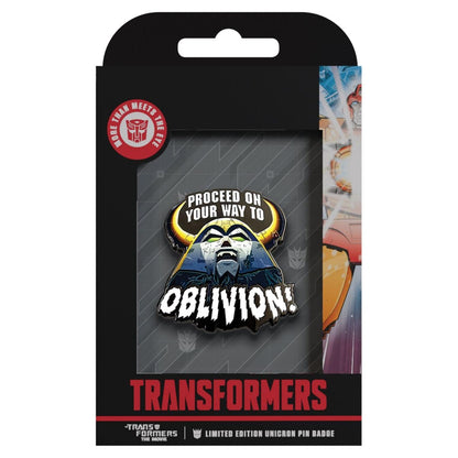 Transformers The Movie 40th Anniversary Unicron Limited Edition Pin Badge PRE-ORDER
