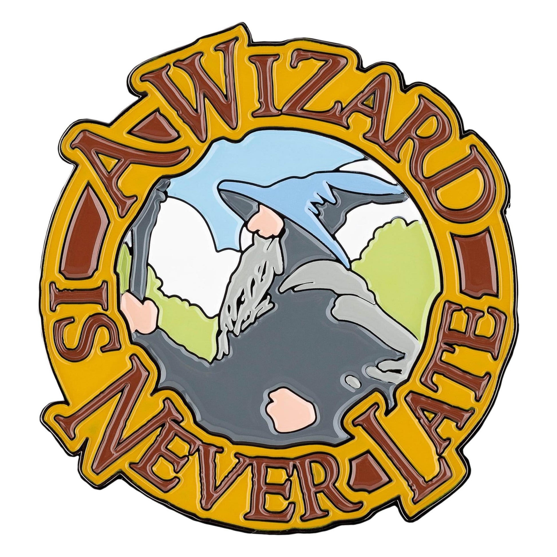 Weta The Lord of the Rings Gandalf A Wizard Is Never Late Enamel Magnet PRE-ORDER